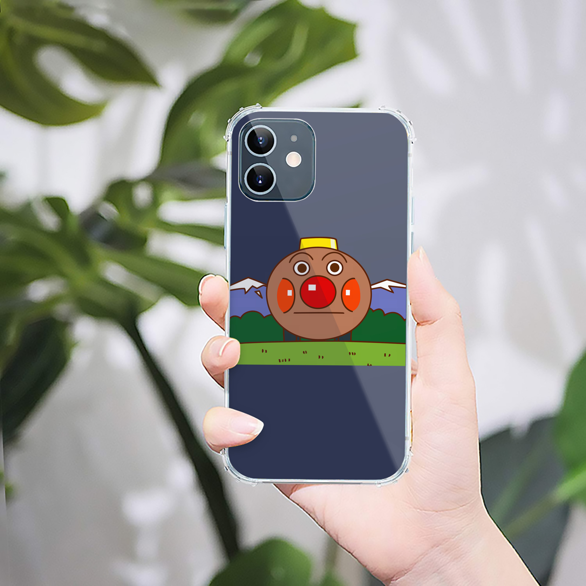 （画像用） アンパンマン Anpanman 【iPhone 12シリーズ対応】透明スマホケース（クリアソフトケース）